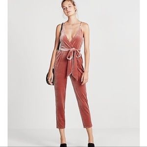 Express velvet jumpsuit